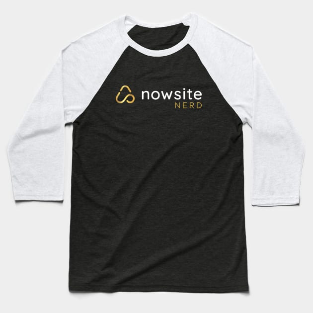 Nowsite Nerd Baseball T-Shirt by Nowsite 